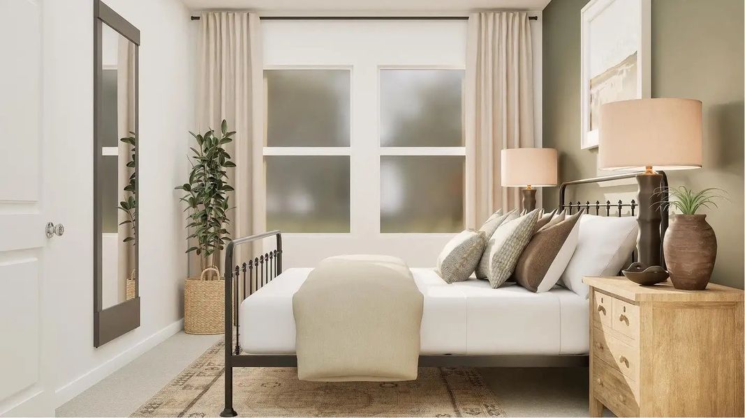 Furnished interior in a model home at Waterlin in St. Cloud (Image 11).