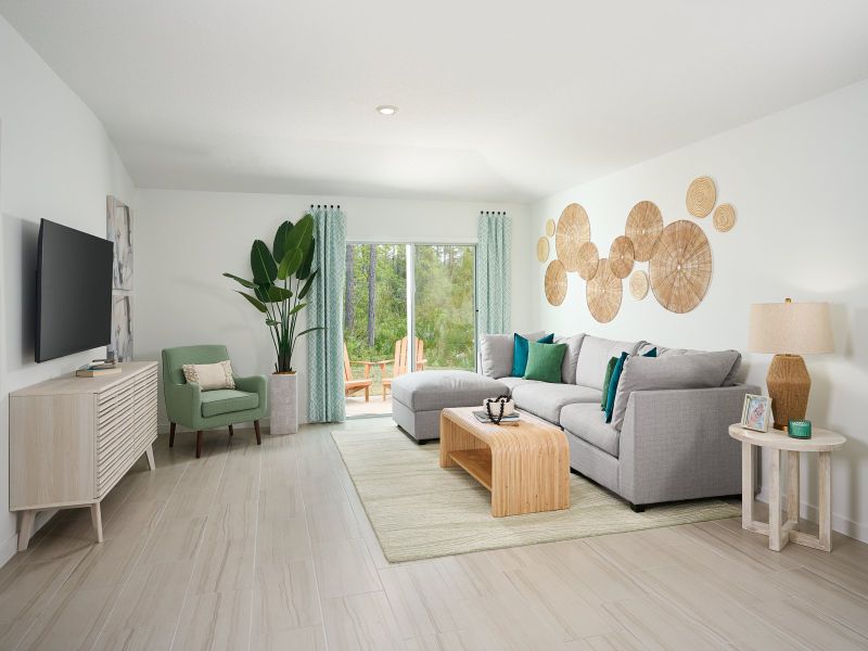Furnished interior in a model home at Flagler Village - Classic Series in Palm Coast (Image 7).