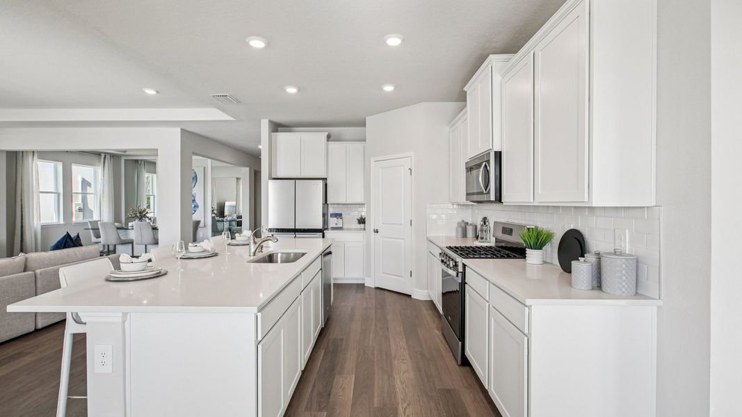 Furnished interior in a model home at Archer at Two Rivers in Zephyrhills (Image 9).