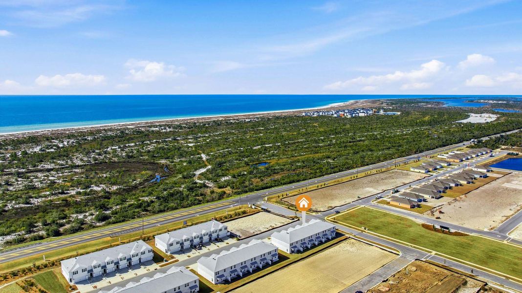 Aerial view of the Salt Creek at Mexico Beach community in Mexico Beach, FL, showing layout and nearby surroundings (Image 13).