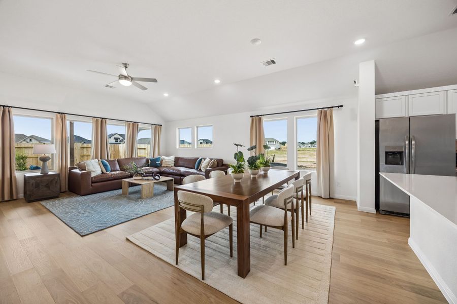 Dining Area in the Diamond Model Home by Trophy Signature Homes
