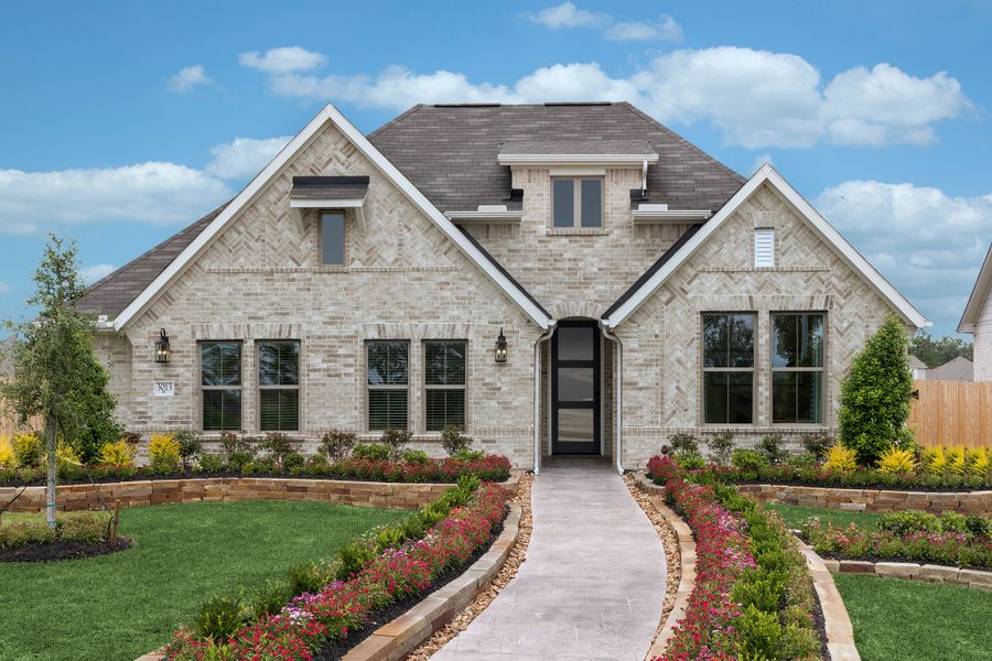 Front exterior of a home in the The Meadows at Imperial Oaks community, located in Conroe, TX (Image 5). Front exterior of a home in the The Meadows at Imperial Oaks community, located in Conroe, TX (Image 5).
