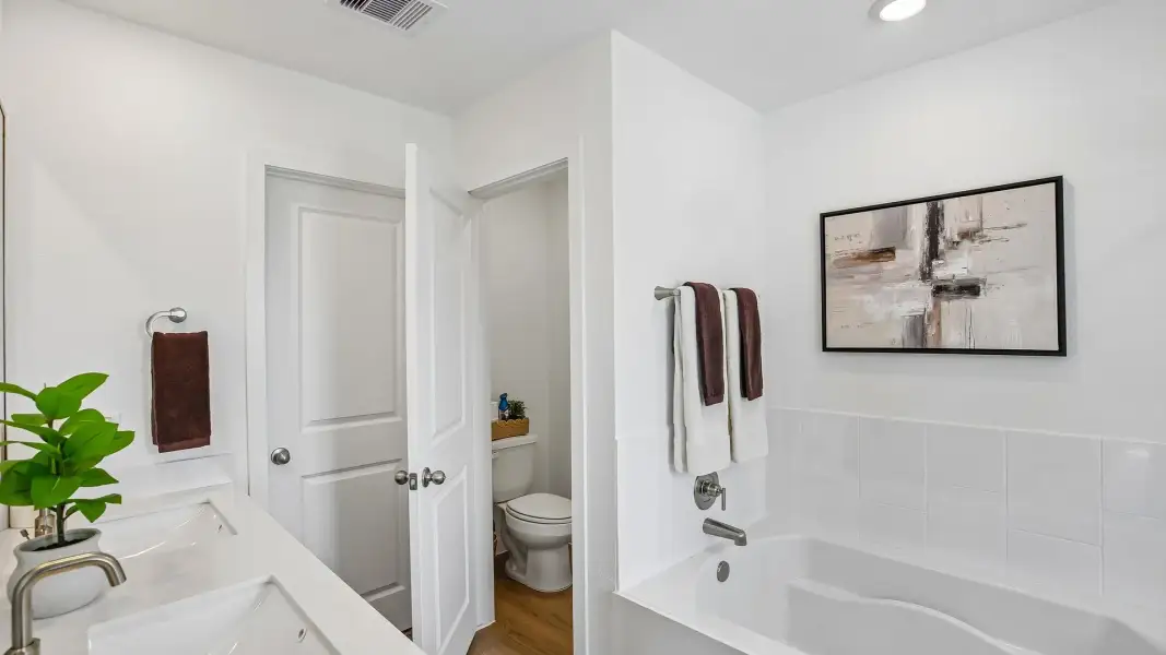 Furnished interior in a model home at Palmi in Houston (Image 12). Furnished interior in a model home at Palmi in Houston (Image 12).