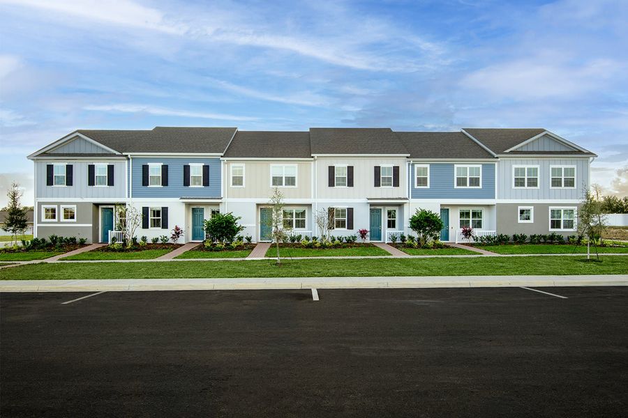 Front exterior of a home in the The Residences at Emerson Park community, located in Apopka, FL (Image 2).