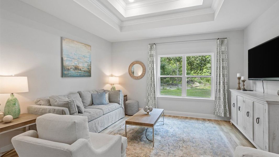Furnished interior in a model home at Pine Dove Estates in Tallahassee (Image 7).