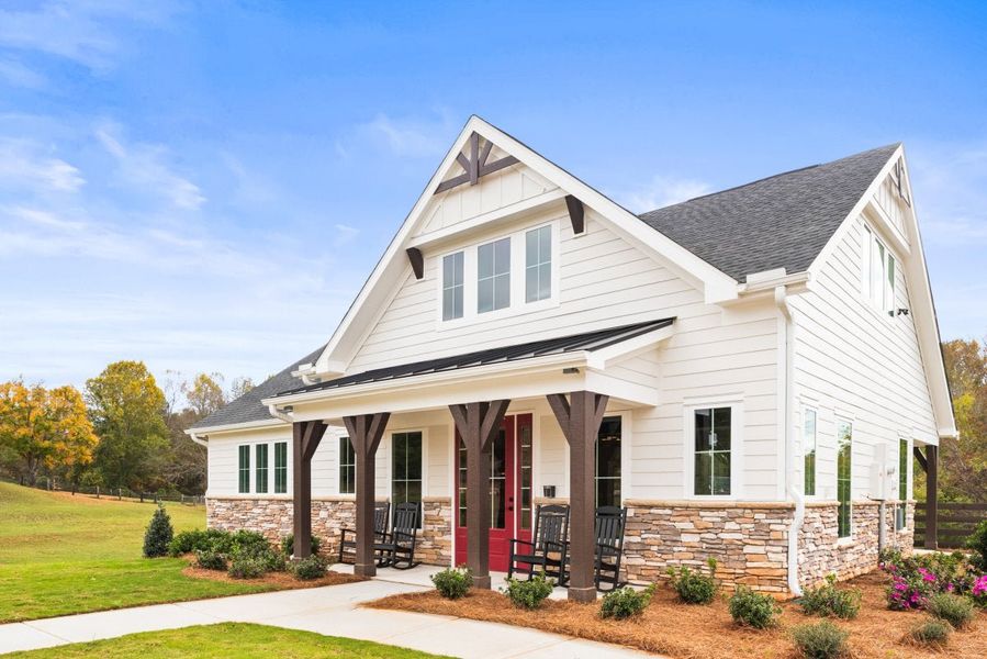 Front exterior of a home in the Laurel Farms community, located in Dallas, GA (Image 17).