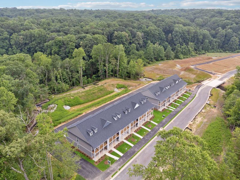 Aerial view of the The Park at Gainesville Township community in Gainesville, GA, showing layout and nearby surroundings (Image 13).