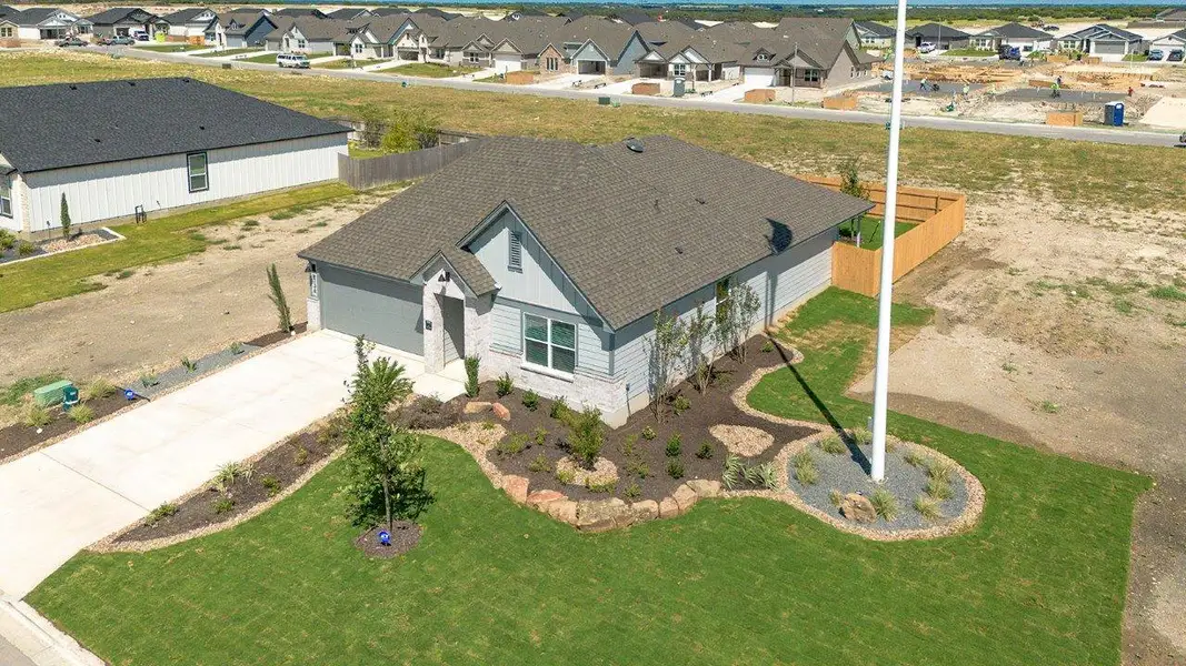Aerial view of the Mesa Ridge community in Temple, TX, showing layout and nearby surroundings (Image 11).