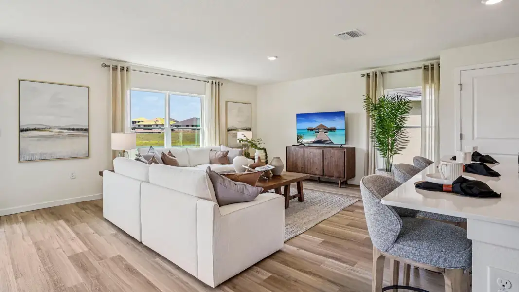 Furnished interior in a model home at Westwood Trails in Ocala (Image 11). Furnished interior in a model home at Westwood Trails in Ocala (Image 11).