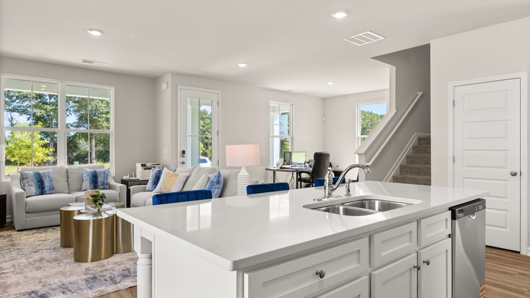 Furnished interior in a model home at Brookland Commons in Monroe (Image 8).