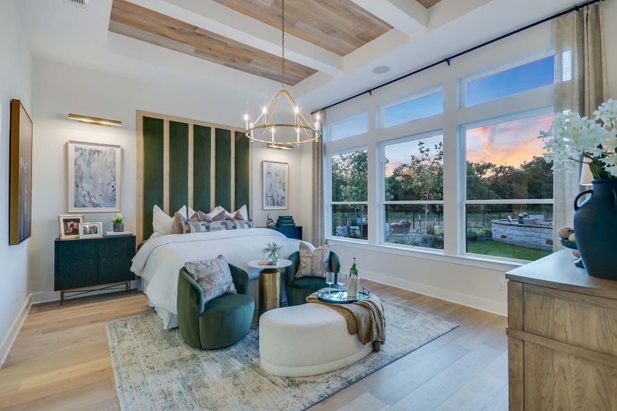 Furnished interior in a model home at Leander Estates in Leander (Image 11). Furnished interior in a model home at Leander Estates in Leander (Image 11).