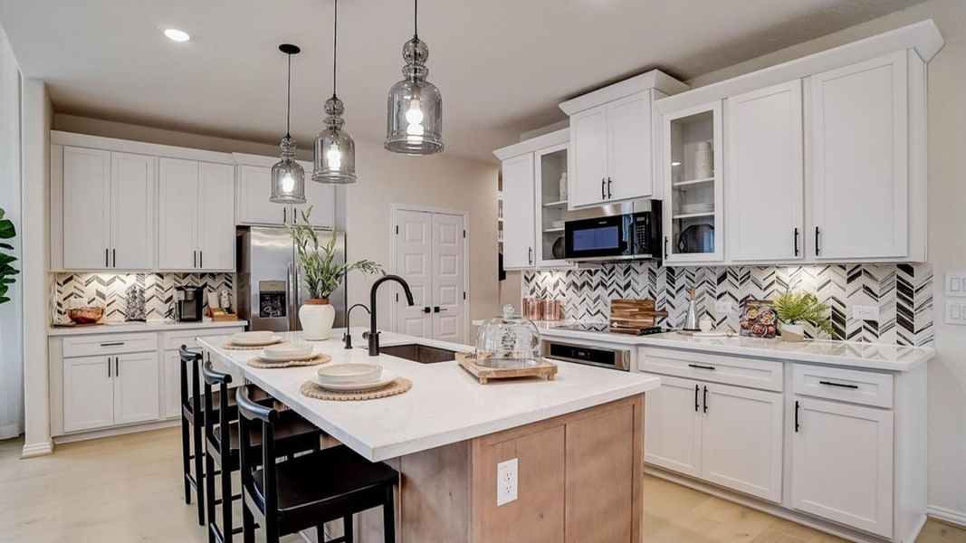 Furnished interior in a model home at Casinas at Gruene in New Braunfels (Image 6). Furnished interior in a model home at Casinas at Gruene in New Braunfels (Image 6).
