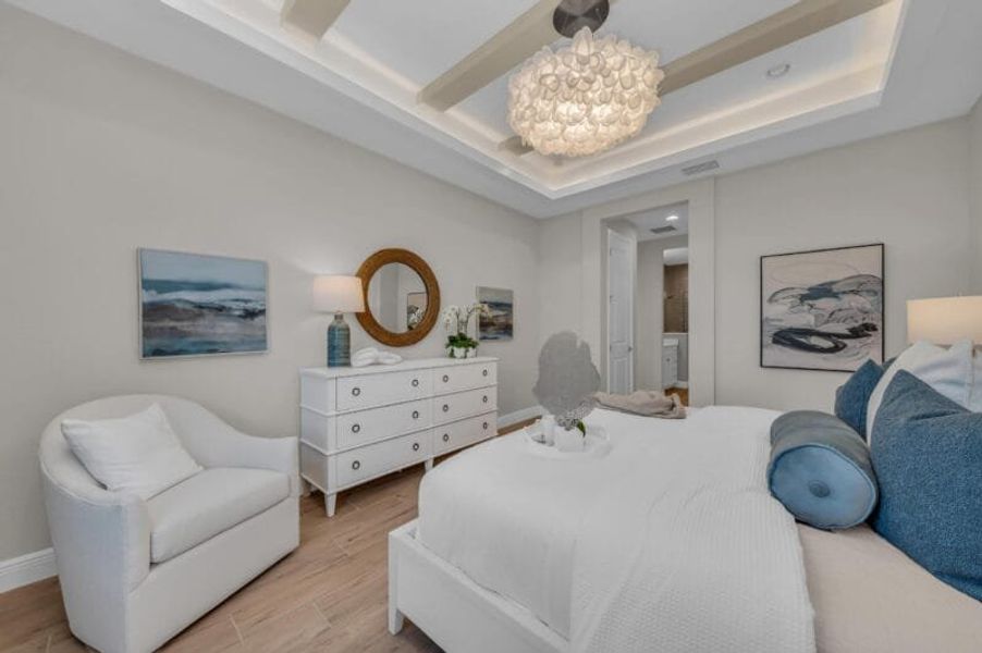 Furnished interior in a model home at The Laurels in Parrish (Image 74).