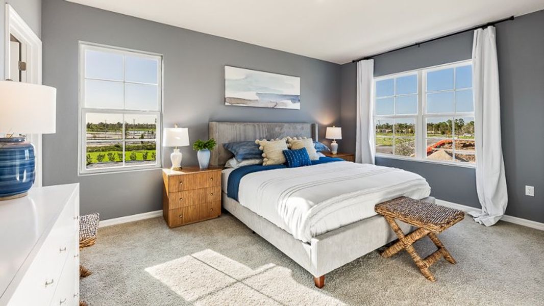 Furnished interior in a model home at Harbor Landing in Palm Harbor (Image 10).
