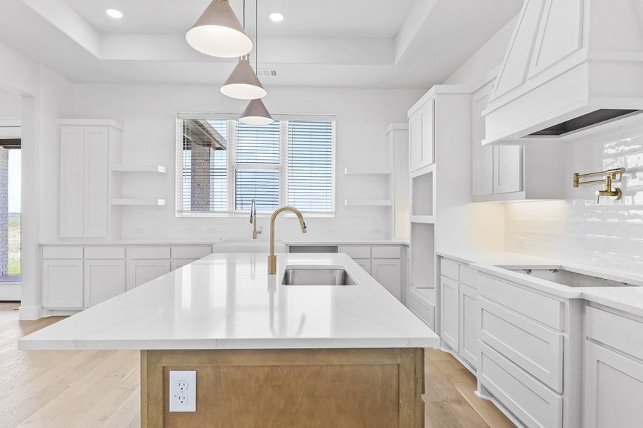 Furnished interior in a model home at Coppenger Place in Godley (Image 15).
