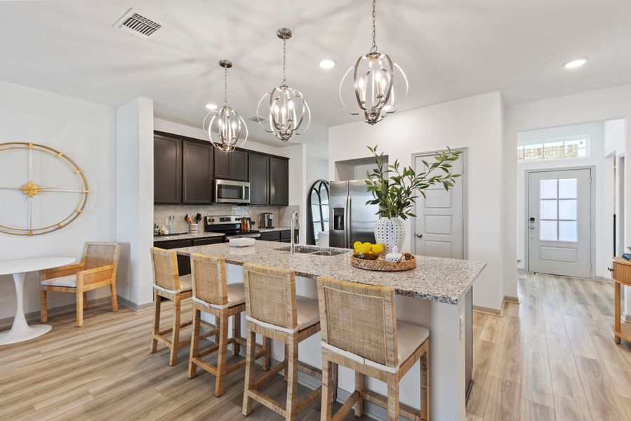 Furnished interior in a model home at Levy Crossing in Killeen (Image 11).