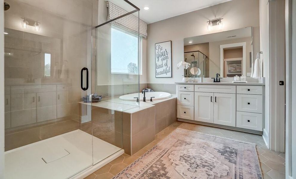 Furnished interior in a model home at Ferry Grove in Lexington (Image 10).