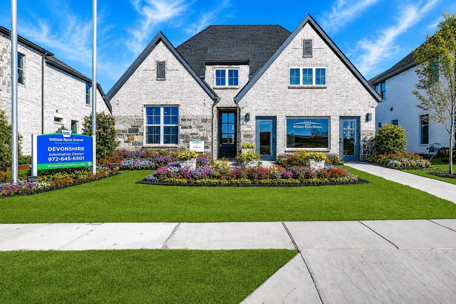 Front exterior of a home in the Devonshire community, located in Forney, TX (Image 6).