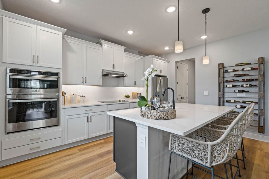 Kitchen with ample storage and countertop space