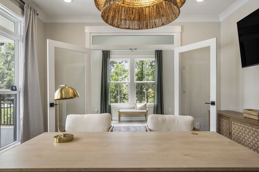 Furnished interior in a model home at Walker's Pointe in Anderson (Image 10). Furnished interior in a model home at Walker's Pointe in Anderson (Image 10).