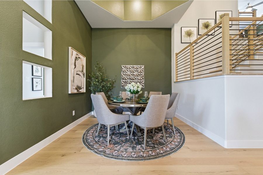 Furnished interior in a model home at Sundance Cove in Crosby (Image 34).