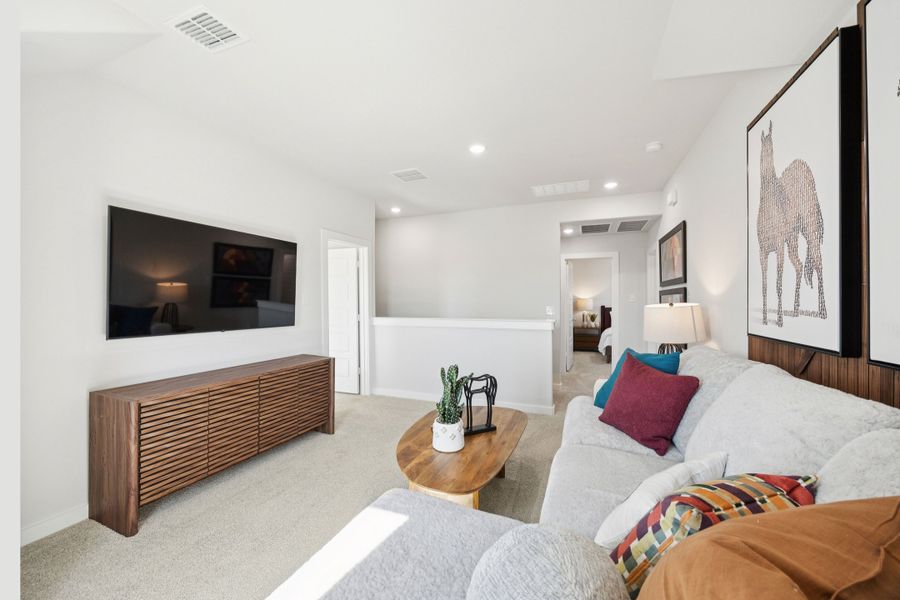 Game Room in a Belmont Magnolia Model Home in Aubrey TX by Trophy Signature Homes Game Room in a Belmont Magnolia Model Home in Aubrey TX by Trophy Signature Homes