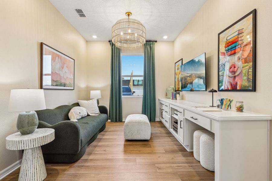 Furnished interior in a model home at Kentucky Square in Sanford (Image 6). Furnished interior in a model home at Kentucky Square in Sanford (Image 6).