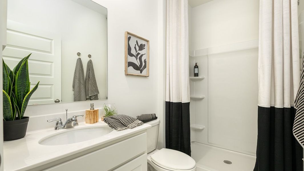 Furnished interior in a model home at Benteen Reserve in Atlanta (Image 7).