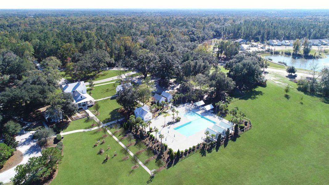 The Farmhouse pool and greenspaces are fun for visiting grandkids The Farmhouse pool and greenspaces are fun for visiting grandkids