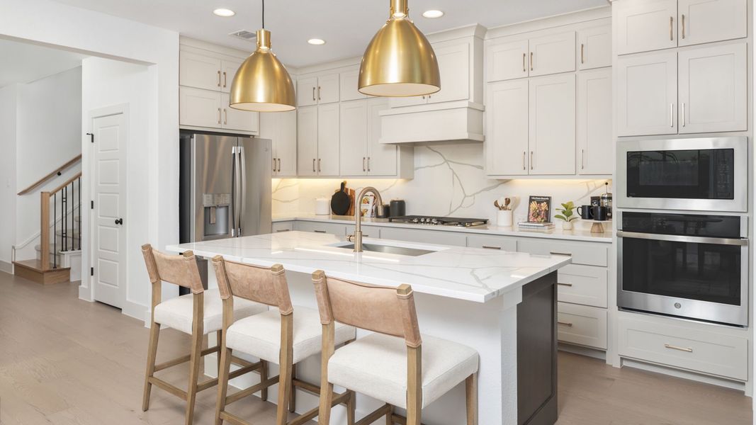 Furnished interior in a model home at The Heights at Uptown Celina 40'/45' in Celina (Image 5).