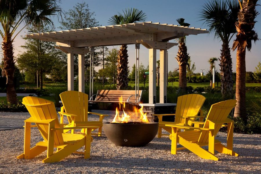 Fire Pit | Homes by WestBay at North River Ranch