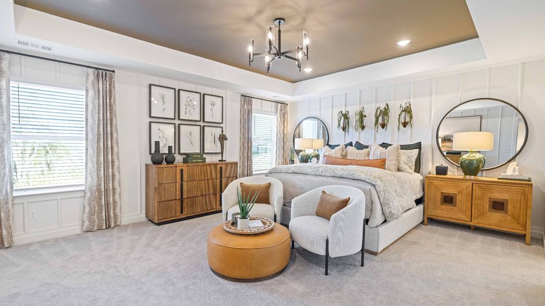 Furnished interior in a model home at Riley Farms in Rockvale (Image 7).