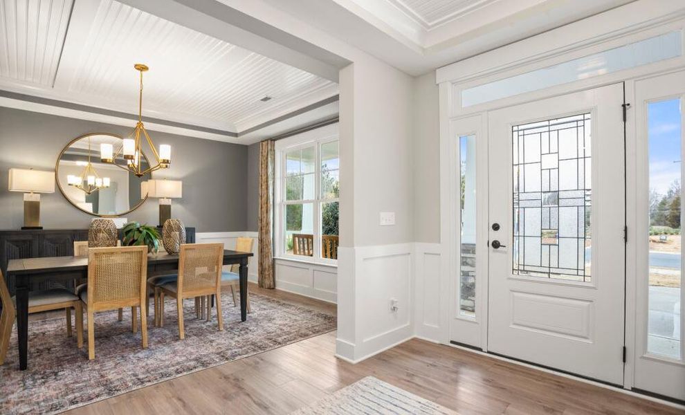 Furnished interior in a model home at Carraway in Greensboro (Image 11).