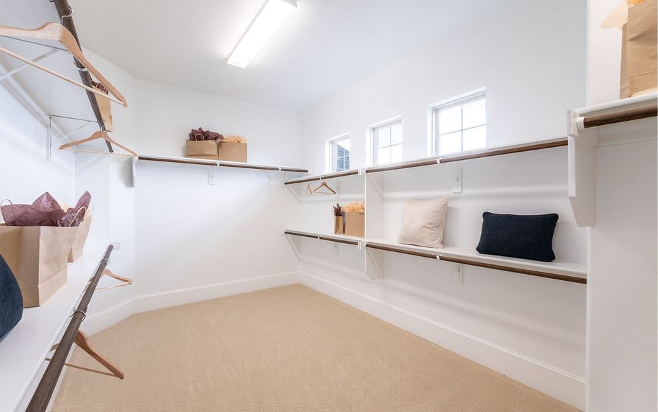 Furnished interior in a model home at High Park Hill in Arrington (Image 18).