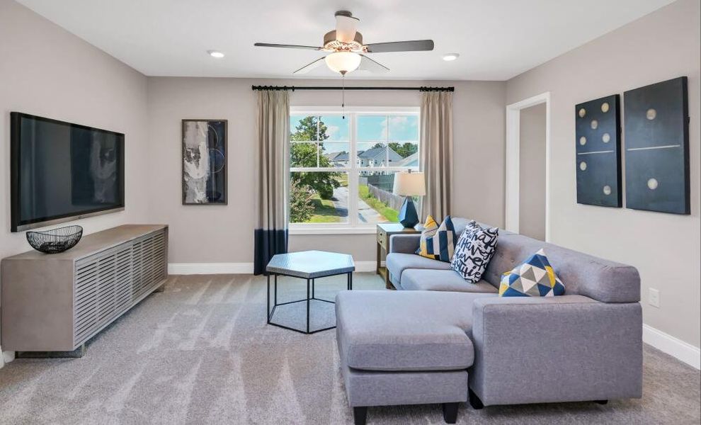 Furnished interior in a model home at Kilburne Village in Greensboro (Image 12).