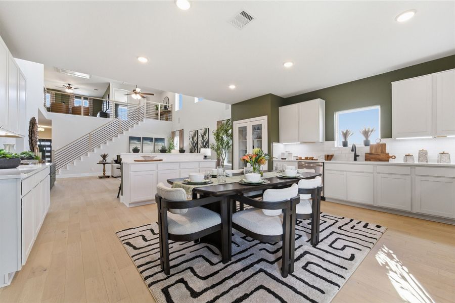 Furnished interior in a model home at Ashland in Angleton (Image 68).