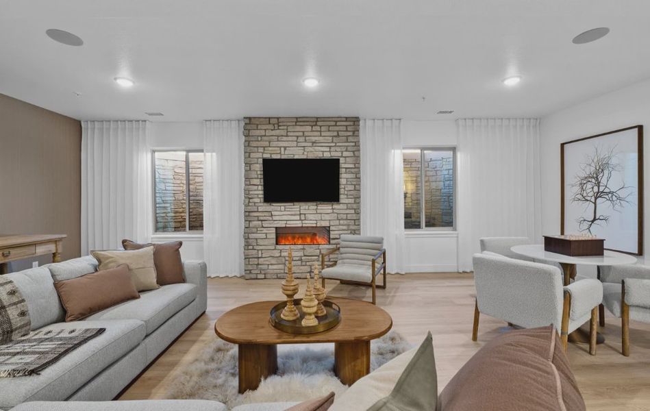 Furnished interior in a model home at Deer Creek in Littleton (Image 26).