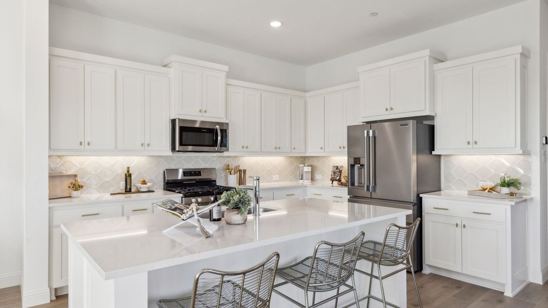 Furnished interior in a model home at Hazelwood in Frisco (Image 11).
