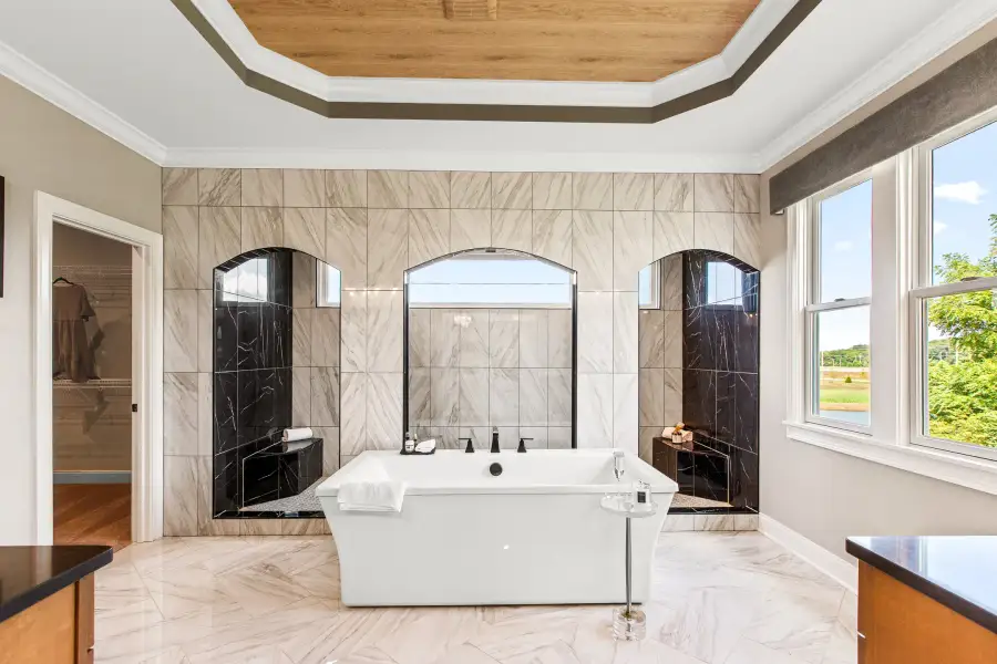 Furnished interior in a model home at The Meadows at Majors Drive in Cumming (Image 10).