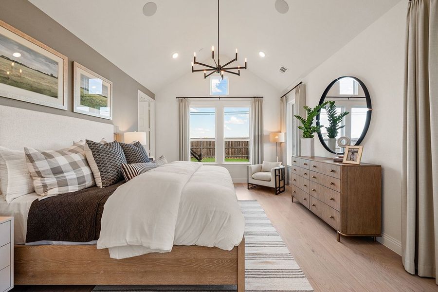 Furnished interior in a model home at Meadow Run in Melissa (Image 14). Furnished interior in a model home at Meadow Run in Melissa (Image 14).