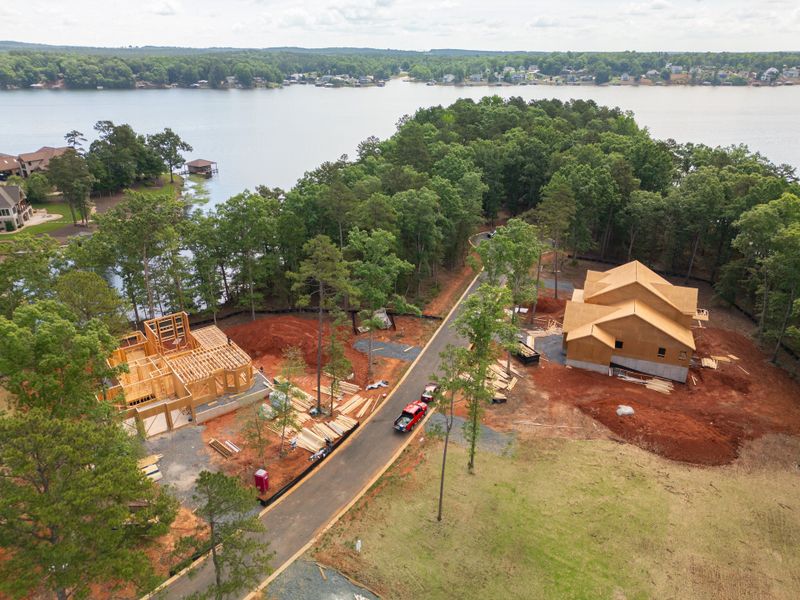 Homes under construction in the Edgewater on Lake Tillery community in Norwood, NC (Image 41).