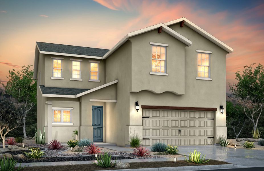 Front exterior of a home in the Summer Sky community, located in El Paso, TX (Image 11).