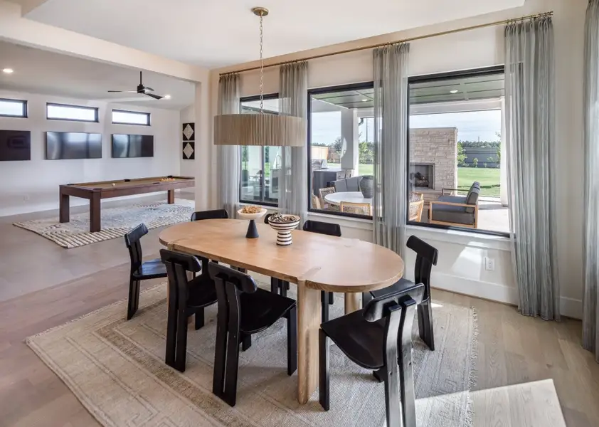 Furnished interior in a model home at Bridgeland in Cypress (Image 11).