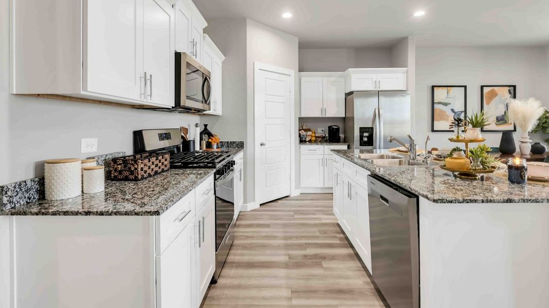 Furnished interior in a model home at Yukon Ridge in Odessa (Image 5).