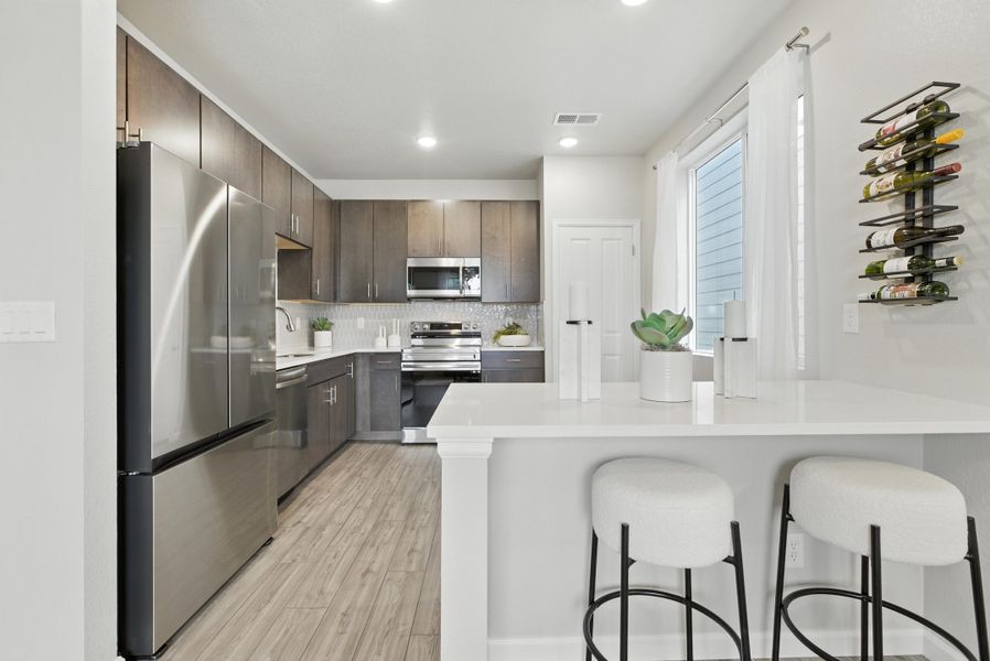 Furnished interior in a model home at Pintail Commons at Johnstown Village in Johnstown (Image 5).