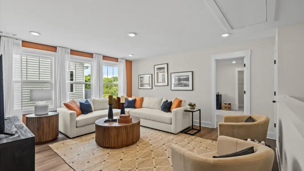 Furnished interior in a model home at Alexander Place in Taylors (Image 22).