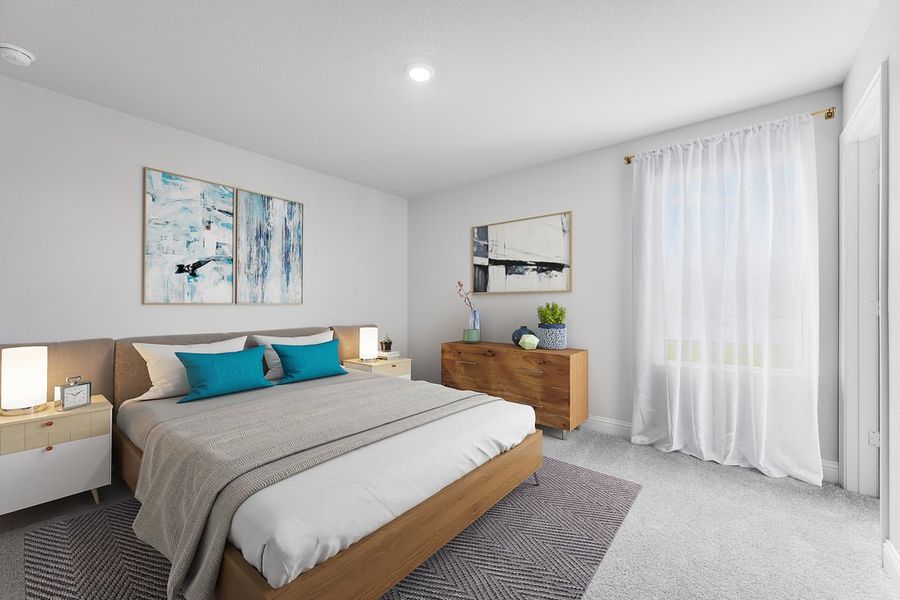 Furnished interior in a model home at The Ranch at Uptown Celina 40s in Celina (Image 70).