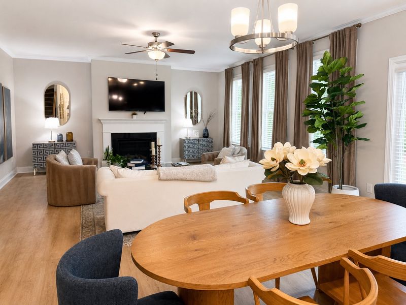 Furnished interior in a model home at Stratford Square in Lawrenceville (Image 12). Furnished interior in a model home at Stratford Square in Lawrenceville (Image 12).