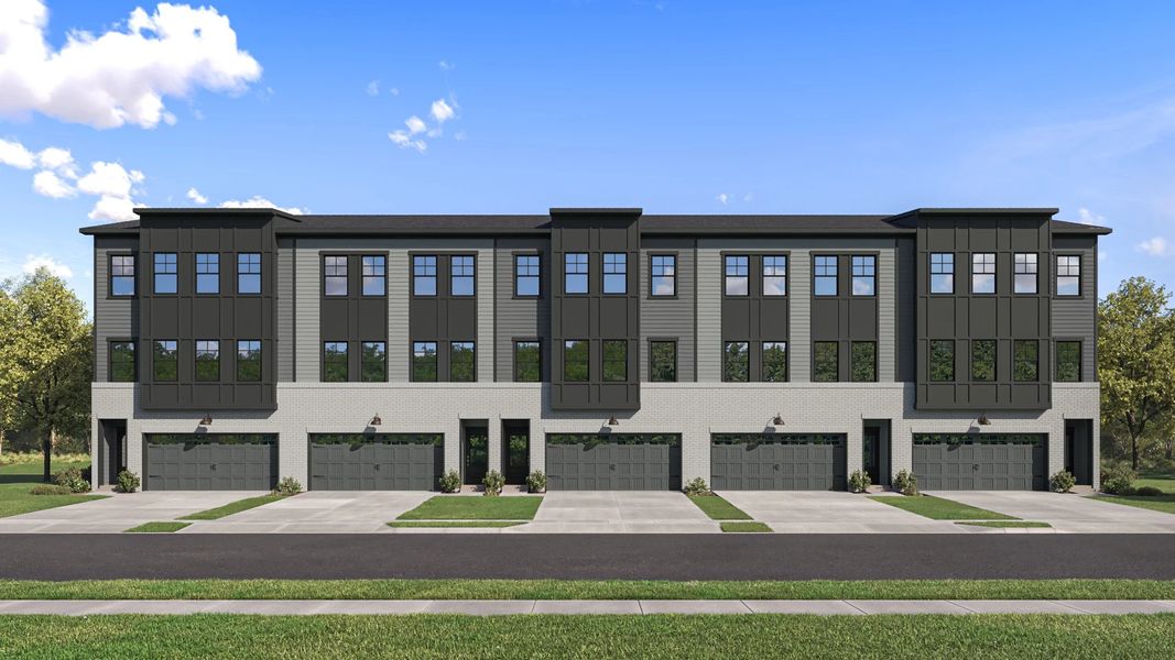 Condo located in Townes at Mid Pines, Raleigh, highlighting architectural design (Image 1). Condo located in Townes at Mid Pines, Raleigh, highlighting architectural design (Image 1).