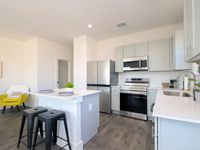 Furnished interior in a model home at Van Cleave in San Antonio (Image 4).